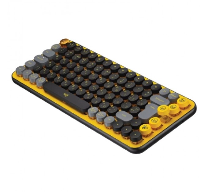Logitech Клавіатура Logitech POP Keys Wireless Mechanical Keyboard UA Blast Yellow (920-010735)