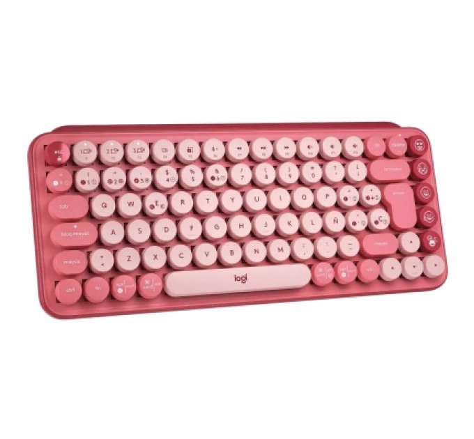 Logitech Клавіатура Logitech POP Keys Wireless Mechanical Keyboard UA Rose (920-010737)