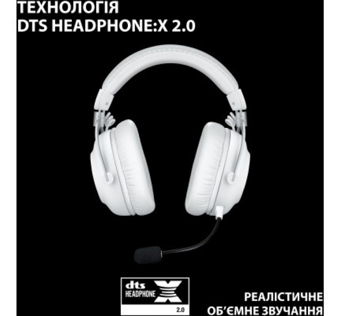 Logitech Навушники Logitech G Pro X 2 Lightspeed Wireless White (981-001269)
