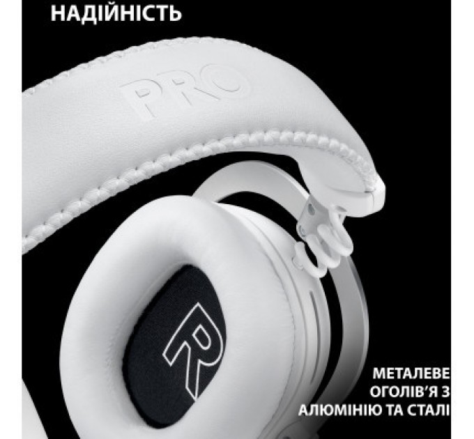 Logitech Навушники Logitech G Pro X 2 Lightspeed Wireless White (981-001269)