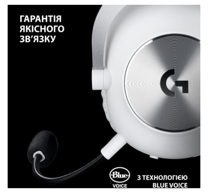 Logitech Навушники Logitech G Pro X 2 Lightspeed Wireless White (981-001269)