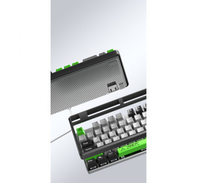 Aula Клавіатура Aula F2088 PRO Plus 9 Green Keys KRGD Blue USB UA Black/Gray (6948391234892)