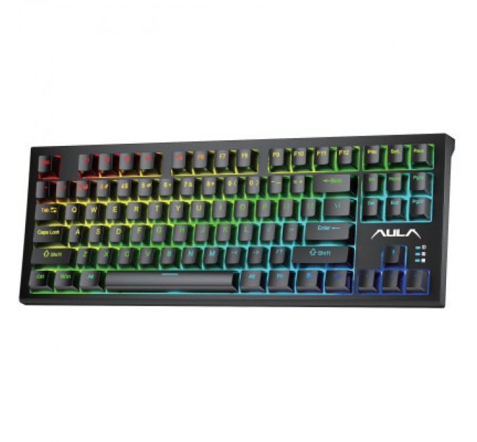 Aula Клавіатура Aula F3032 Keycaps Plus 21 Dark Yellow Keys KRGD Red USB UA Black (6948391204673)