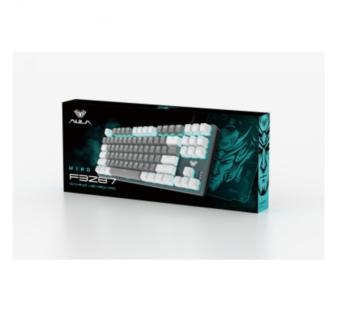 Aula Клавіатура Aula F3287 Keycap KRGD Blue USB UA White/Grey (6948391240688)