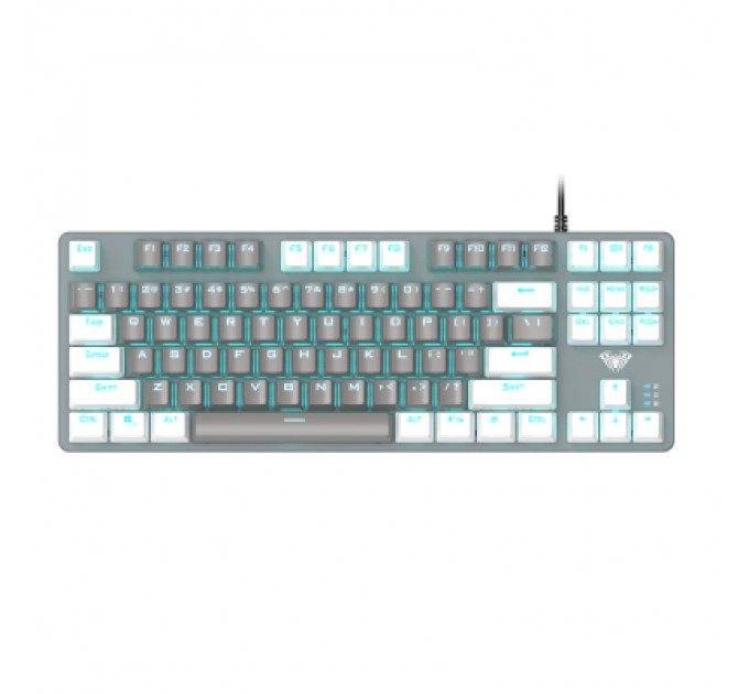 Aula Клавіатура Aula F3287 Keycap KRGD Blue USB UA White/Grey (6948391240688)