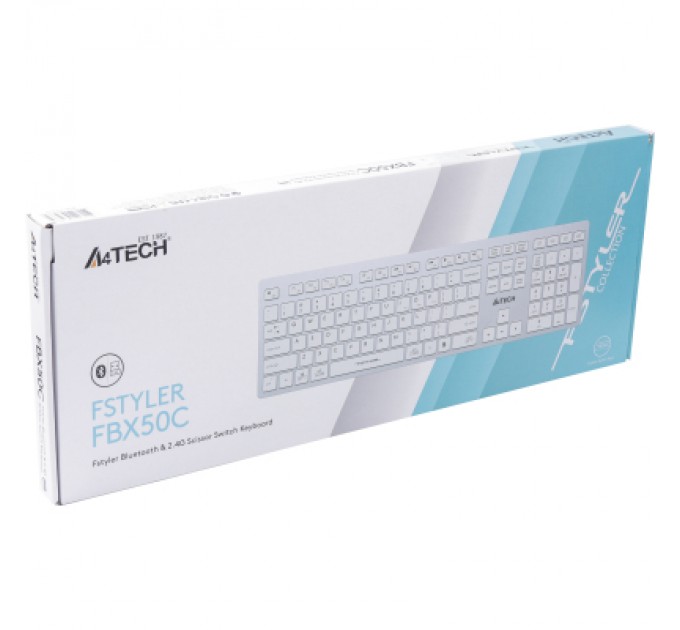 A4Tech Клавіатура A4Tech FBX50C USB/Bluetooth White (FBX50C White)