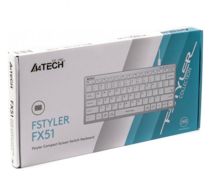 A4Tech Клавіатура A4Tech FX51 USB White