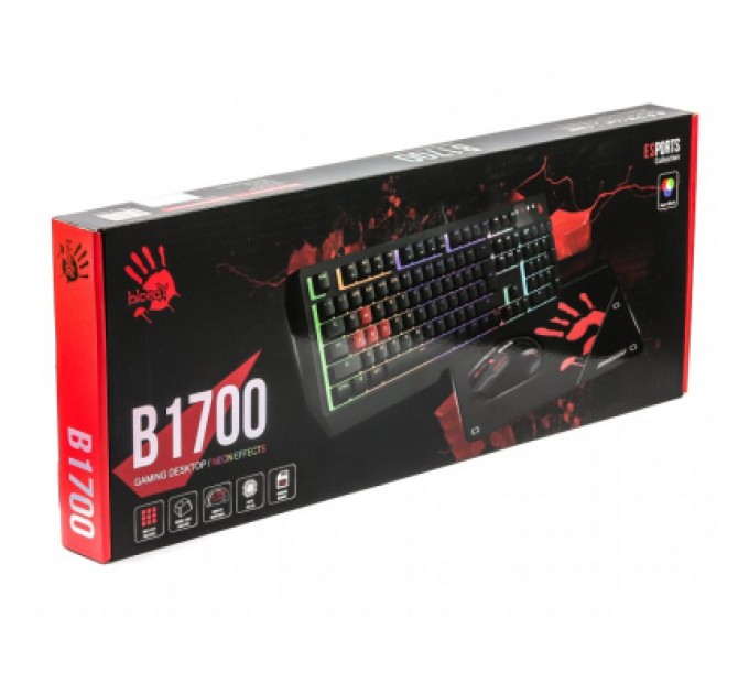 A4Tech Комплект A4Tech Bloody B1700 USB Black (Bloody B1700 Black)