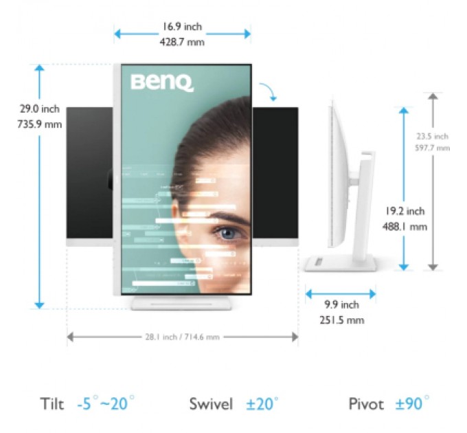 BenQ Монітор BenQ GW3290QT (9H.LLHLA.TBE)