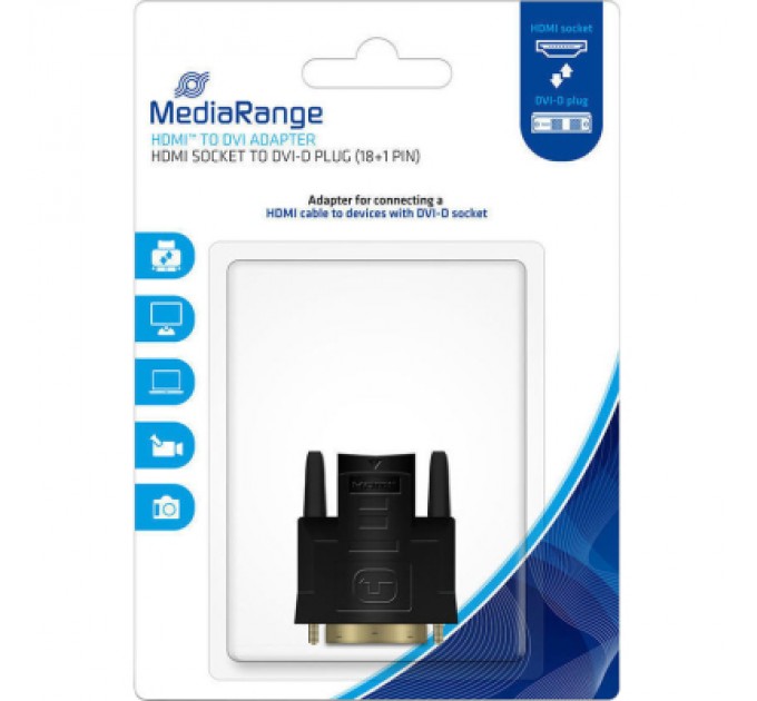 Mediarange Перехідник HDMI to DVI MRCS170 Mediarange (MRCS170)