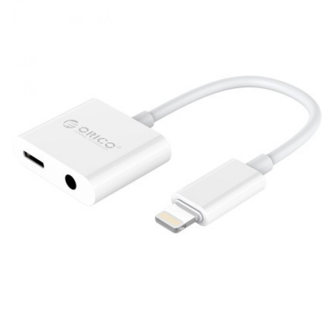 Orico Перехідник Lightning to 3.5mm/Lightning 2LT-WH-BP Orico (CA912797)