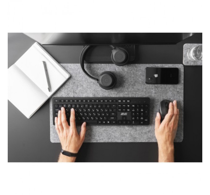 2E Клавіатура 2E KS260 Wireless Black (2E-KS260WB)