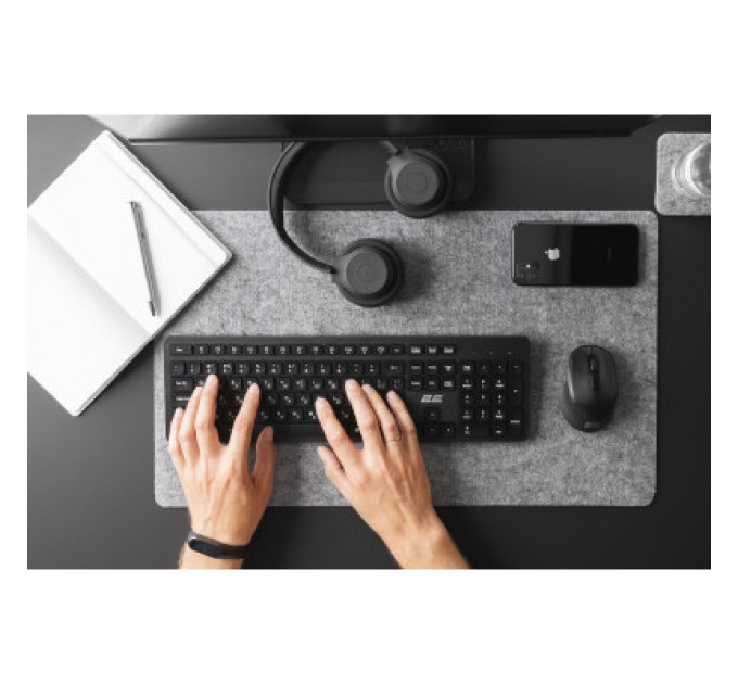 2E Клавіатура 2E KS260 Wireless Black (2E-KS260WB)