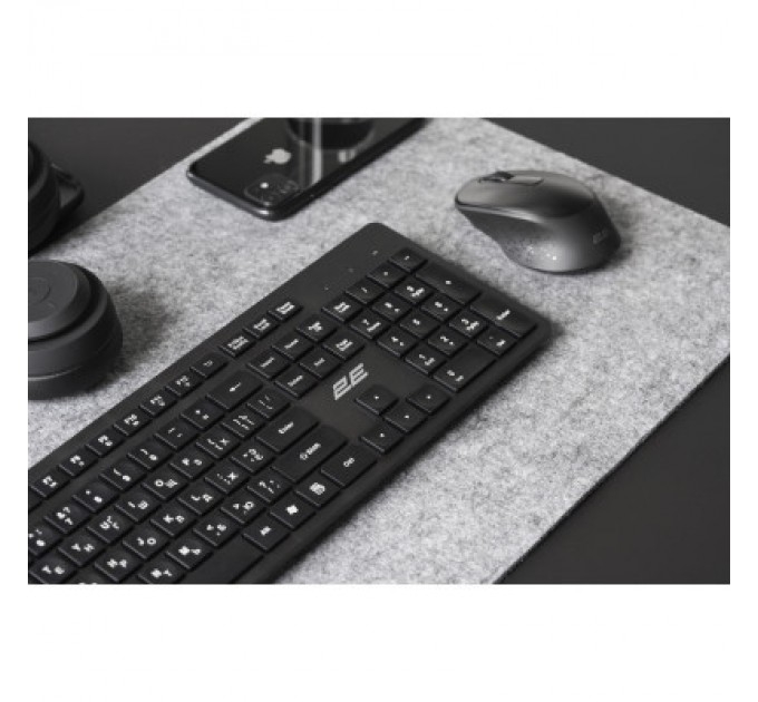 2E Клавіатура 2E KS260 Wireless Black (2E-KS260WB)