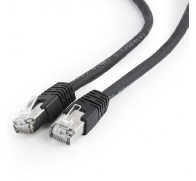 Cablexpert Патч-корд Cablexpert 0.5м FTP, Cat 6, черный (PP6-0.5M/BK)