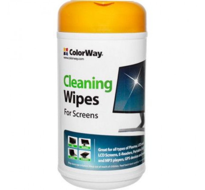 ColorWay Серветки ColorWay для LCD/TFT tub-100pcs (CW-1071)