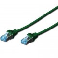 Digitus Патч-корд Digitus 0.5м, cat.5e, SF-UTP, AWG 26/7, green (DK-1531-005/G)