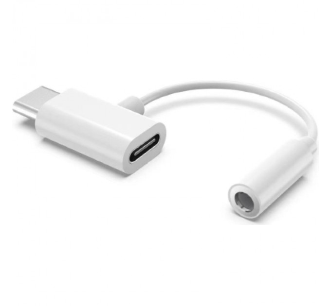 XoKo Перехідник Type-C to Type-C Jack 3.5mm white AC-202 XoKo (XK-AC-202-WH)
