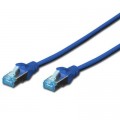Digitus Патч-корд Digitus 0.5м, cat.5e, SF-UTP, AWG 26/7, blue (DK-1531-005/B)