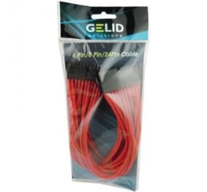 Gelid Solutions Кабель Gelid Solutions 4-pin ATX, 30см червоний (CA-24P-04)