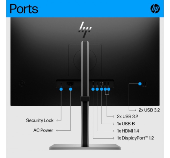 HP Монітор HP E27 G5 (6N4E2AA)