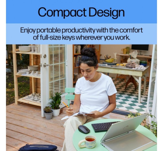 HP Клавіатура HP 350 Compact Multi-Device Bluetooth UA Black (692S8AA)