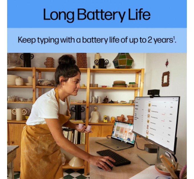 HP Клавіатура HP 350 Compact Multi-Device Bluetooth UA Black (692S8AA)