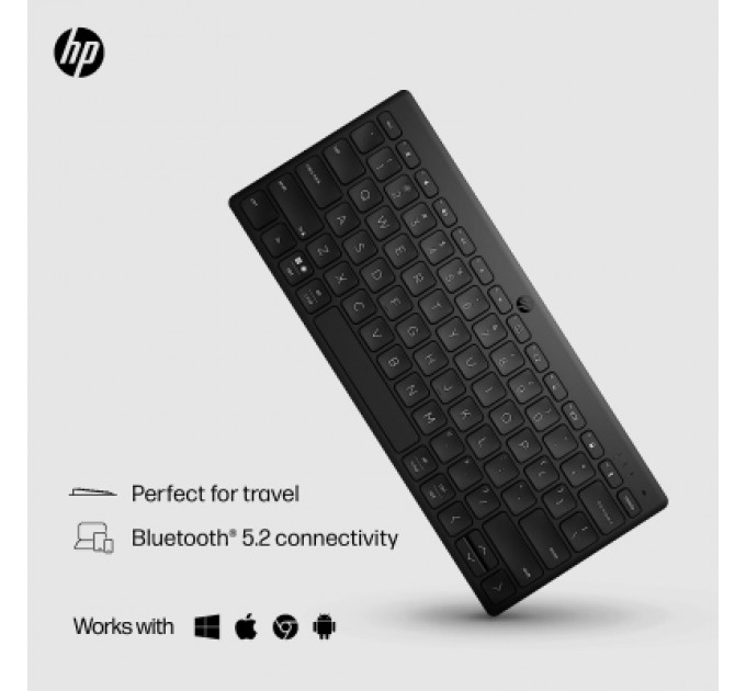 HP Клавіатура HP 350 Compact Multi-Device Bluetooth UA Black (692S8AA)