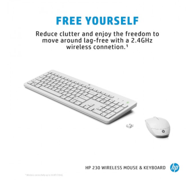 HP Комплект HP 230 Wireless UA White (3L1F0AA)