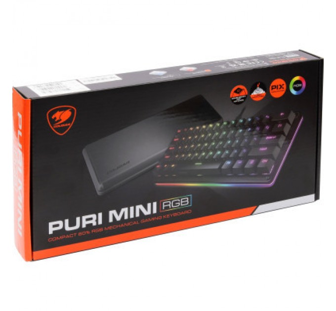 Cougar Клавіатура Cougar Puri Mini RGB USB Black (Puri Mini RGB)