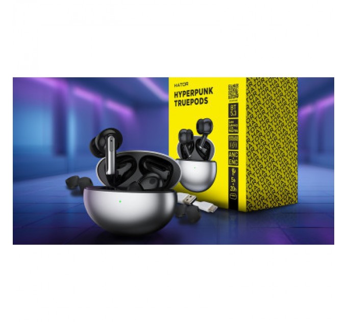 Hator Навушники Hator Hyреrpunk Truepods Black (HTA-430)