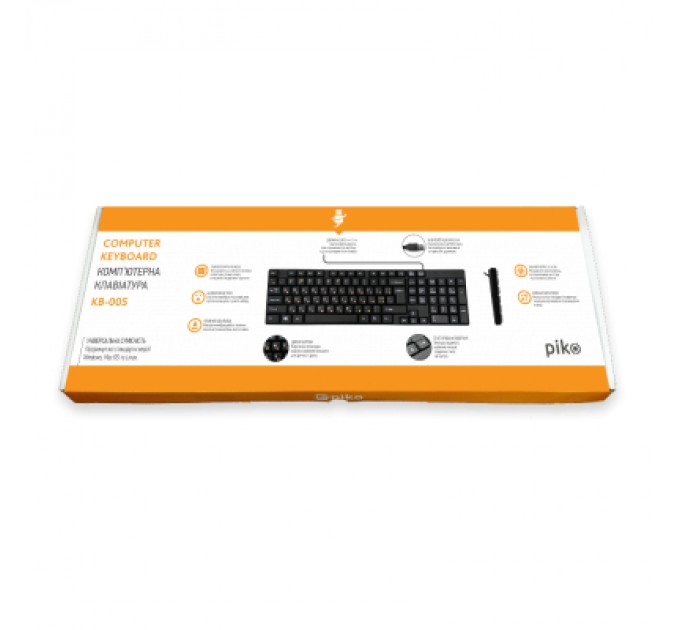 Piko Клавіатура Piko KB-005 USB Black (1283126472459)