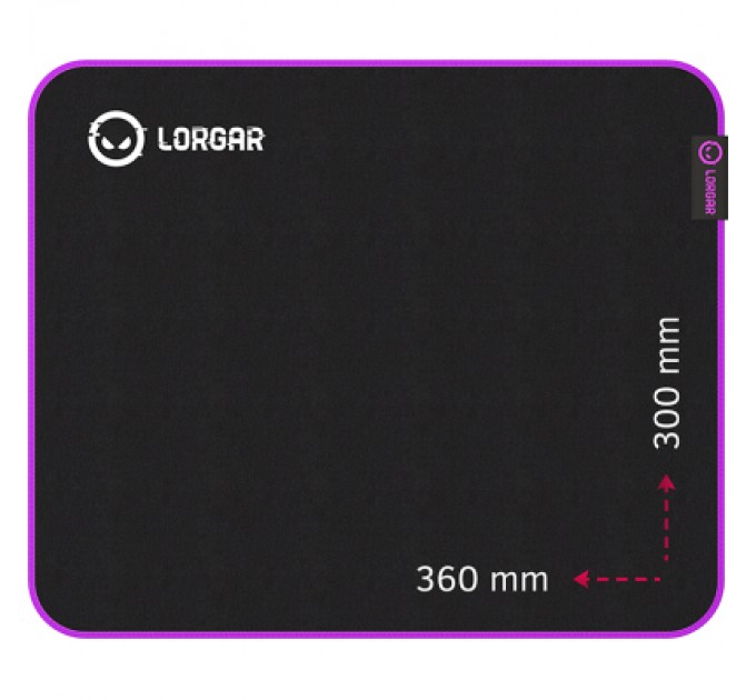 Lorgar Килимок для мишки Lorgar Main 313 Black/Purple (LRG-GMP313)