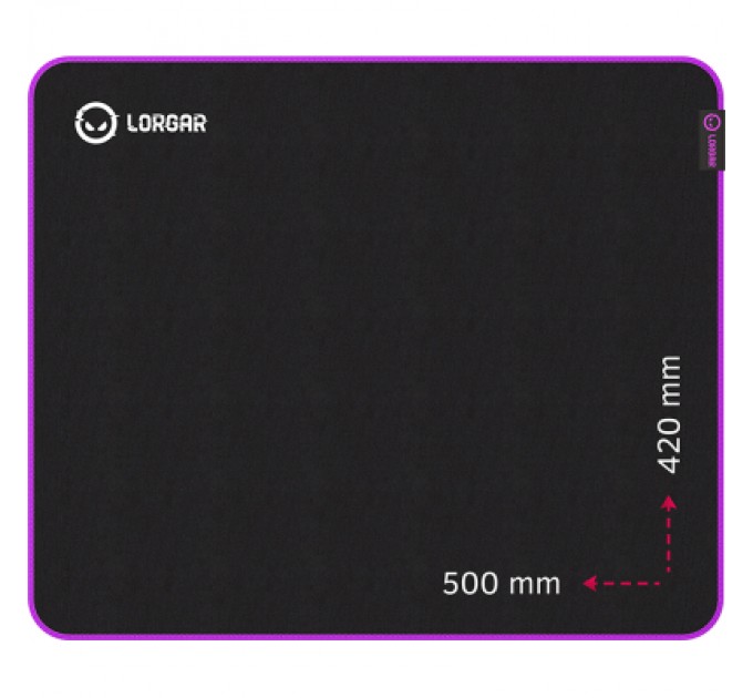 Lorgar Килимок для мишки Lorgar Main 315 Black/Purple (LRG-GMP315)