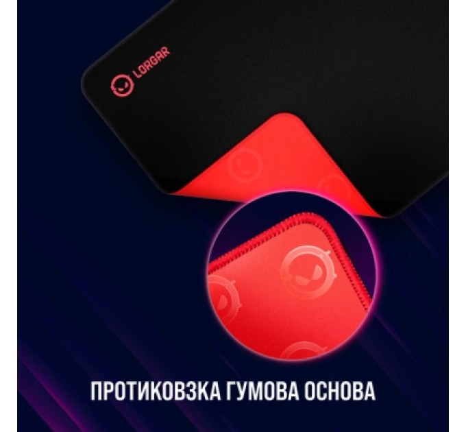 Lorgar Килимок для мишки Lorgar Main 323 Black/Red (LRG-GMP323)