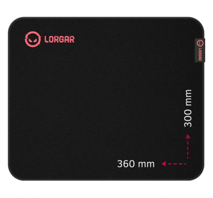 Lorgar Килимок для мишки Lorgar Main 323 Black/Red (LRG-GMP323)