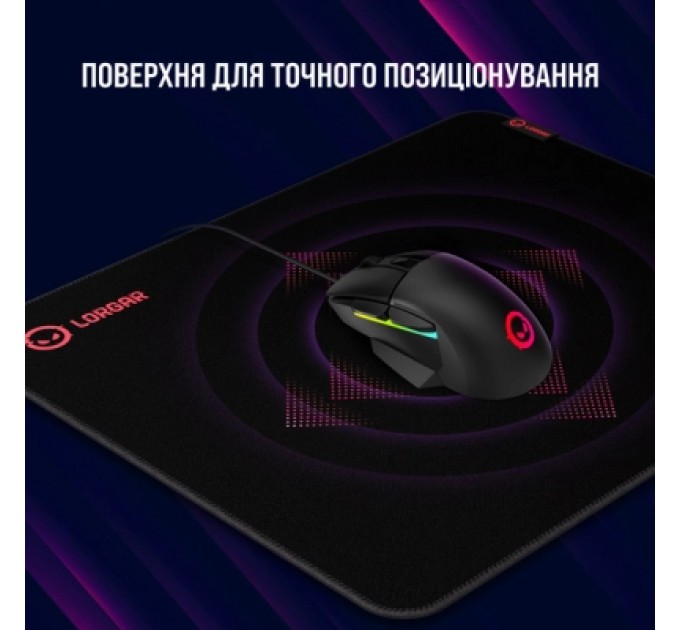 Lorgar Килимок для мишки Lorgar Main 323 Black/Red (LRG-GMP323)