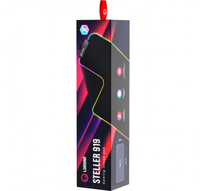 Lorgar Килимок для мишки Lorgar Steller 919 RGB USB Black (LRG-GMP919)