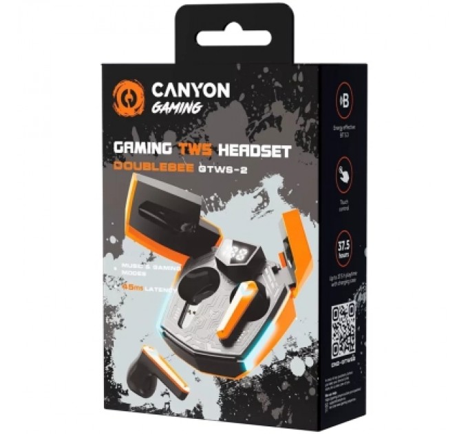 Canyon Навушники Canyon GTWS-2 Gaming Orange (CND-GTWS2O)