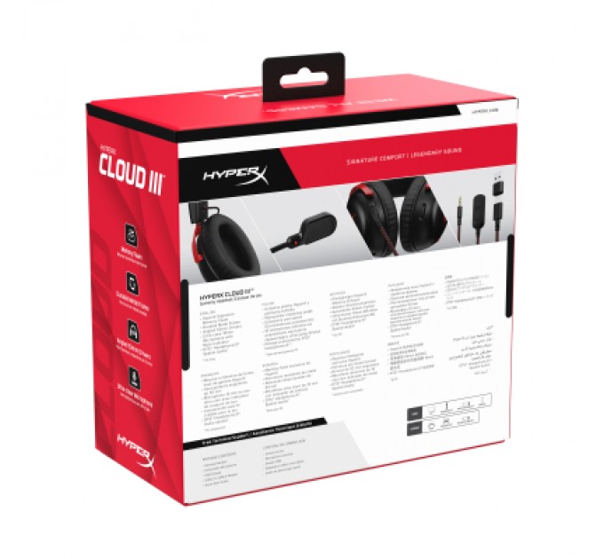 HyperX Навушники HyperX Cloud III Black-Red (727A9AA)