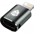 XoKo Перехідник AC-015m USB Type-C-Lightning 20W Black XoKo (XK-AC-015m)