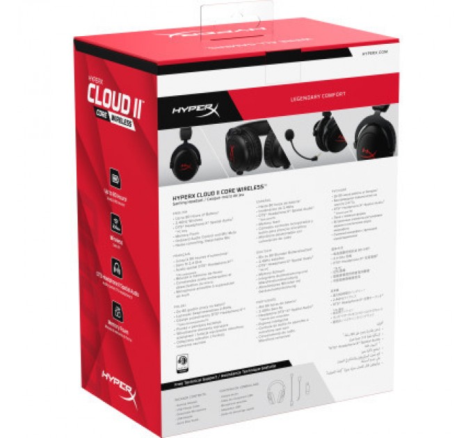 HyperX Навушники HyperX Cloud II Core Wireless Black (6Y2G8AA)