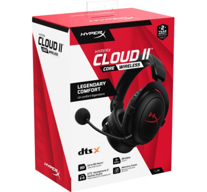 HyperX Навушники HyperX Cloud II Core Wireless Black (6Y2G8AA)