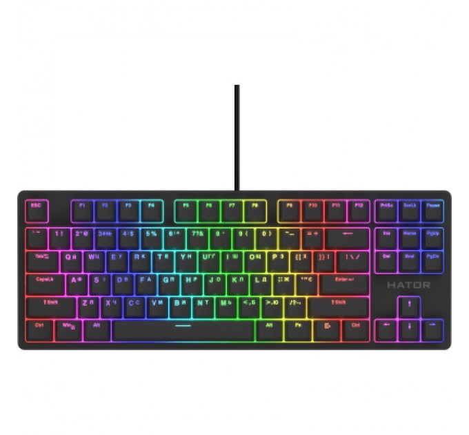 Hator Клавіатура Hator Rockfall 2 Optica TKL Black USB Black (HTK-730)