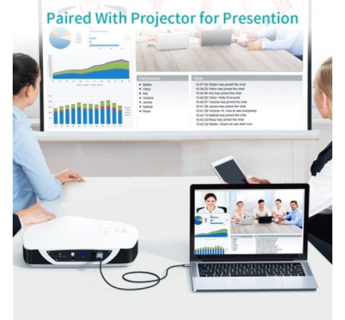 Choetech Перехідник USB-C to HDMI 1.8m 4K60Hz Choetech (XCH-M180GY)