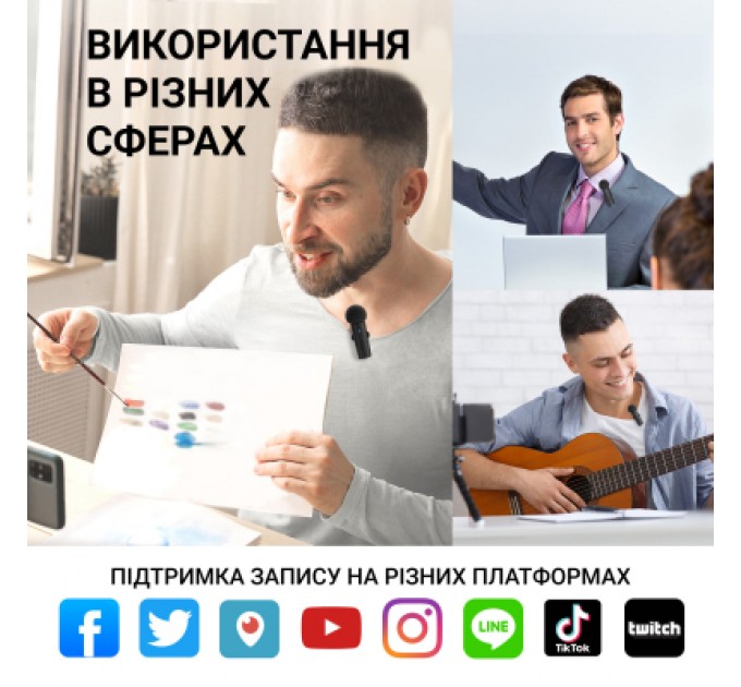 Fifine Мікрофон Fifine M8 Wireless (M8)