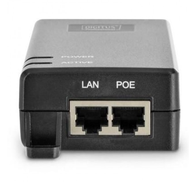 Digitus Адаптер PoE Digitus PoE+ 802.3at, 10/100/1000 Mbps, Output max. 48V, 30W (DN-95103-2)