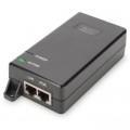 Digitus Адаптер PoE Digitus PoE+ 802.3at, 10/100/1000 Mbps, Output max. 48V, 30W (DN-95103-2)