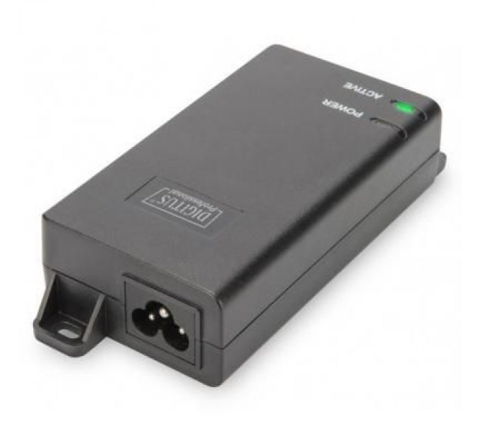 Digitus Адаптер PoE Digitus PoE+ 802.3at, 10/100/1000 Mbps, Output max. 48V, 30W (DN-95103-2)