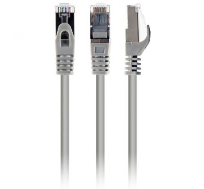 Cablexpert Патч-корд 3м S/FTP Cat 6A CU LSZH gray Cablexpert (PP6A-LSZHCU-3M)
